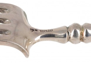 Garfo ANTIGO em PRATA 833 - TOPAZIO