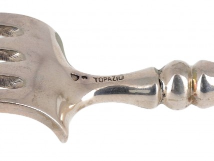 Garfo ANTIGO em PRATA 833 - TOPAZIO