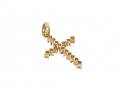 Pingente Cruz em OURO 19,2K