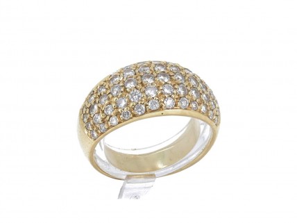 Anel em OURO 19,2K - 60 DIAMANTES