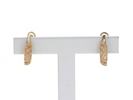 Brincos em OURO 19,2k e DIAMANTES