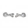Brincos em OURO branco e DIAMANTES