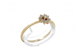 Anel em OURO 19,2K - DIAMANTES