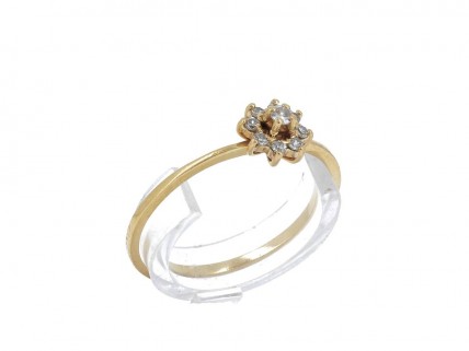 Anel em OURO 19,2K - DIAMANTES
