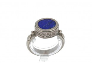 Anel em PRATA 925 - Pedra azul