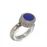 Anel em PRATA 925 - Pedra azul