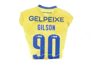 Camisola Oficial do Estoril Praia Autografada - GILSON 90