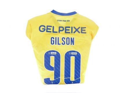 Camisola Oficial do Estoril Praia Autografada - GILSON 90