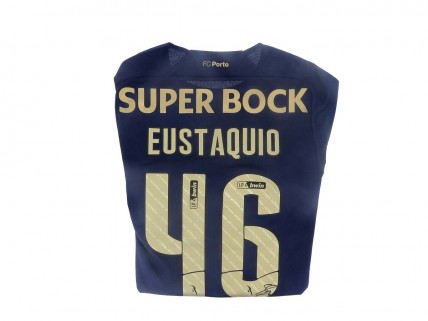 Camisola Oficial de Jogo do clube Futebol Clube do Porto Autografada - EUSTÁQUIO 46