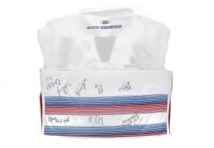 Polo Oficial do Desportivo de Chaves Autografado