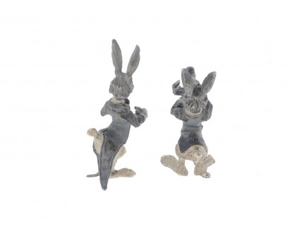 Conjunto de 2 estatuetas em PRATA 