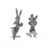Conjunto de 2 estatuetas em PRATA 