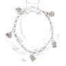 Pulseira com pingentes em PRATA 835