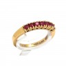 Anel em OURO 18k e 7 RUBIS