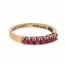 Anel em OURO 18k e 7 RUBIS