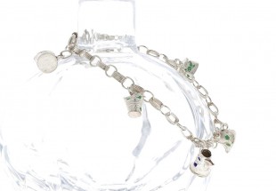 Pulseira e pingentes em PRATA 835