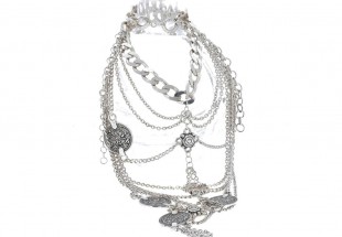 Pulseira de Pé em Prata 925