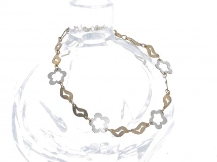 Pulseira em PRATA 925 e OURO 9K