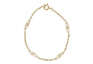 Pulseira em PRATA dourada 925 - FILIGRANA