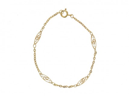 Pulseira em PRATA dourada 925 - FILIGRANA