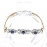 Pulseira em OURO Bicolor 18K - SAFIRAS
