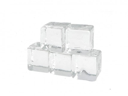 Cubos de gelo em Vidro