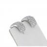 Brincos em OURO Branco 19,2k  - 46 DIAMANTES