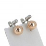Brincos em OURO 19,2k e 2 DIAMANTES