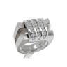 Anel em OURO Branco 19,2k - 24 DIAMANTES