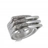 Anel em OURO Branco 19,2k - 24 DIAMANTES
