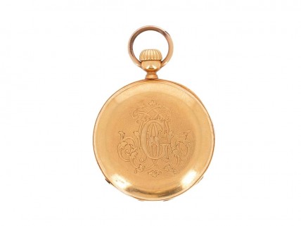 Relógio de Bolso ANTIGO em OURO 18K  A. WHRIOT