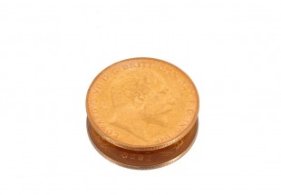 1/2 Libra Edwards VII – 1910 - OURO 22k