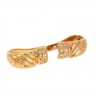 Par de brincos em OURO 19,2K - 16 DIAMANTES
