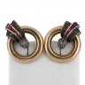 Brincos em OURO e PRATA - DIAMANTES e RUBIS