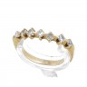 Anel em OURO 19,2K - 7 DIAMANTES
