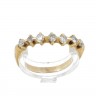 Anel em OURO 19,2K - 7 DIAMANTES