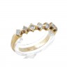 Anel em OURO 19,2K - 7 DIAMANTES