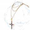 Fio e Pingente em OURO 19,2K - SAFIRAS