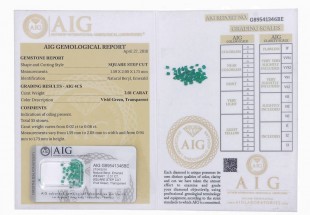 LOTE DE 55 ESMERALDAS, 2.01 CT