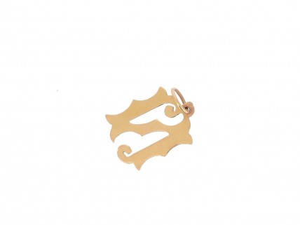Pendente Letra N em OURO 19,2k