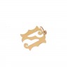 Pendente Letra N em OURO 19,2k