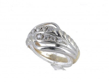 Anel em OURO Bicolor 14K