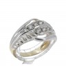 Anel em OURO Bicolor 14K