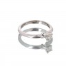 Solitário em Ouro Branco 18k e DIAMANTE 0.20CT