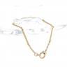 Pulseira em PRATA dourada 835