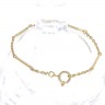 Pulseira em PRATA dourada 835
