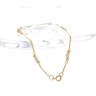 Pulseira em PRATA dourada 835
