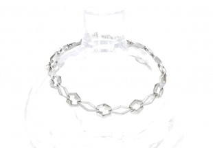 Pulseira moderna em PRATa 925