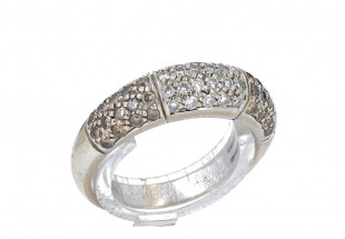 Anel em OURO 19,2k - 58 DIAMANTES