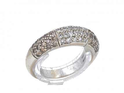 Anel em OURO 19,2k - 58 DIAMANTES